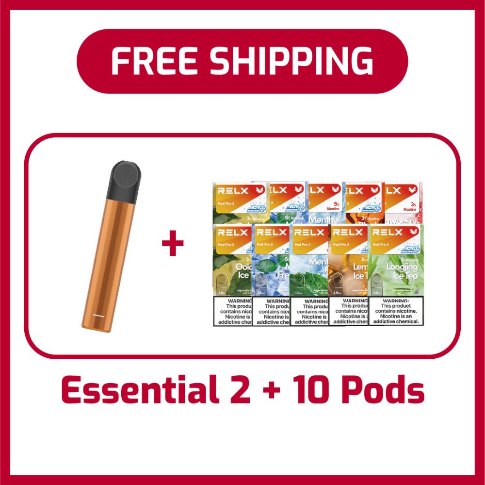 RELX Essential 2 デバイス + ポッド10個セット